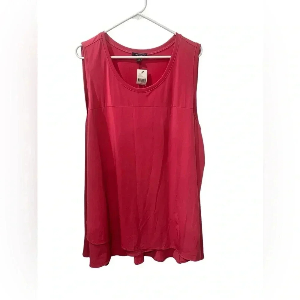 Lane Bryant tank pink size 26/28 NWT